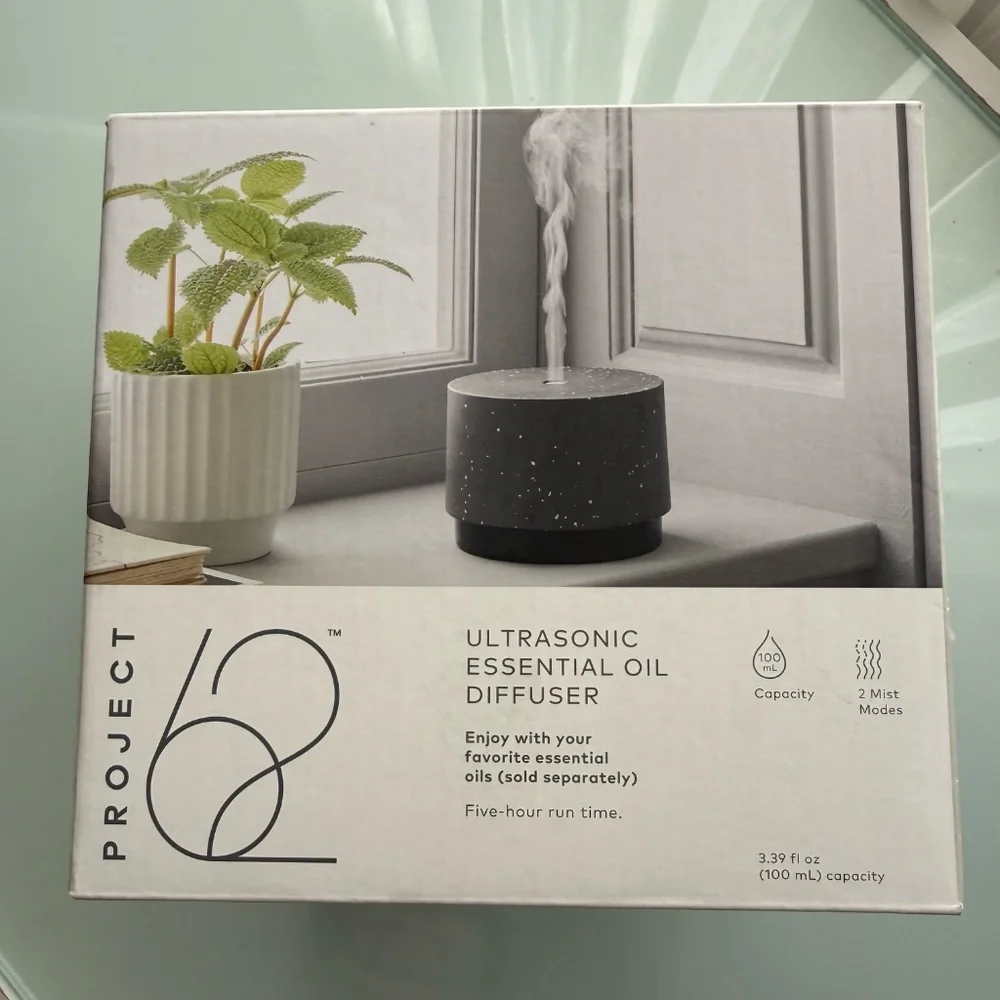 PROJECT 62 - Ultrasonic Black Terrazzo Electric Essential Oil Diffuser